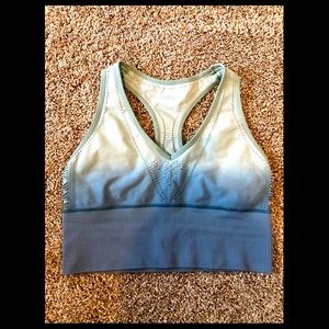 PINK Blue Ombré Sport Bra Small